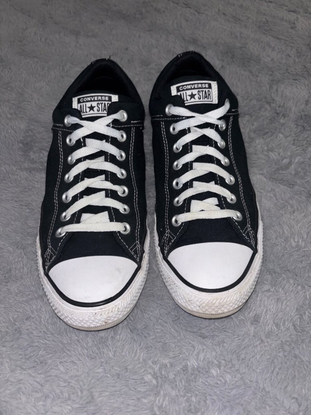 Converse All Star Street Low Black Canvas Sneakers Unisex Size Men's 11 / Women'
